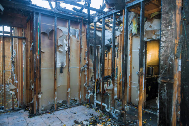 Professional Fire Damage Repair technician working in Burlington, NJ